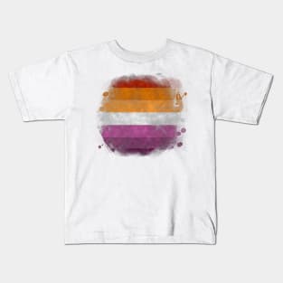 Lesbian pride flag Kids T-Shirt